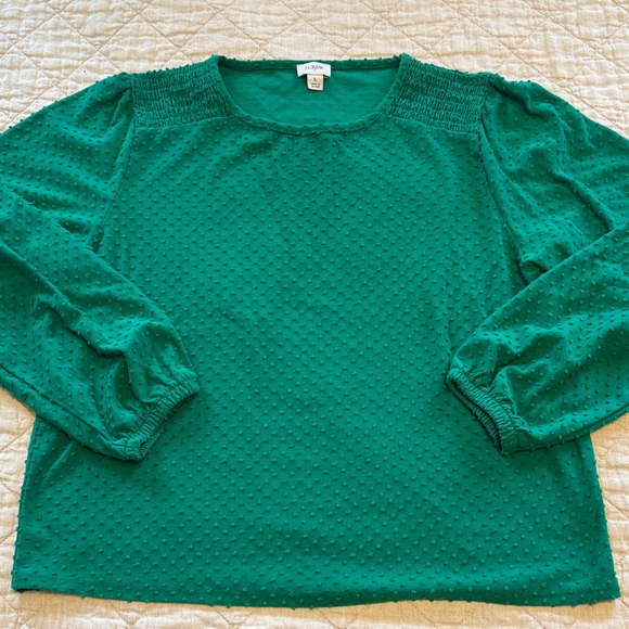 J. Crew Tops - J. Crew dotted top